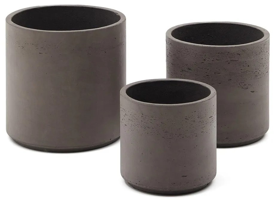 Cement kaspó szett 3 db-os ø 32 cm Sintina – Kave Home