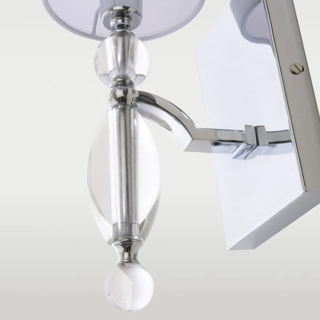 Cosmolight glamour modern fali lámpa cancun fehér króm cosw01780ch-wh