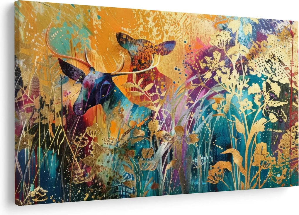 Kép - Absztrakt festmény a természetről (90x60 cm)