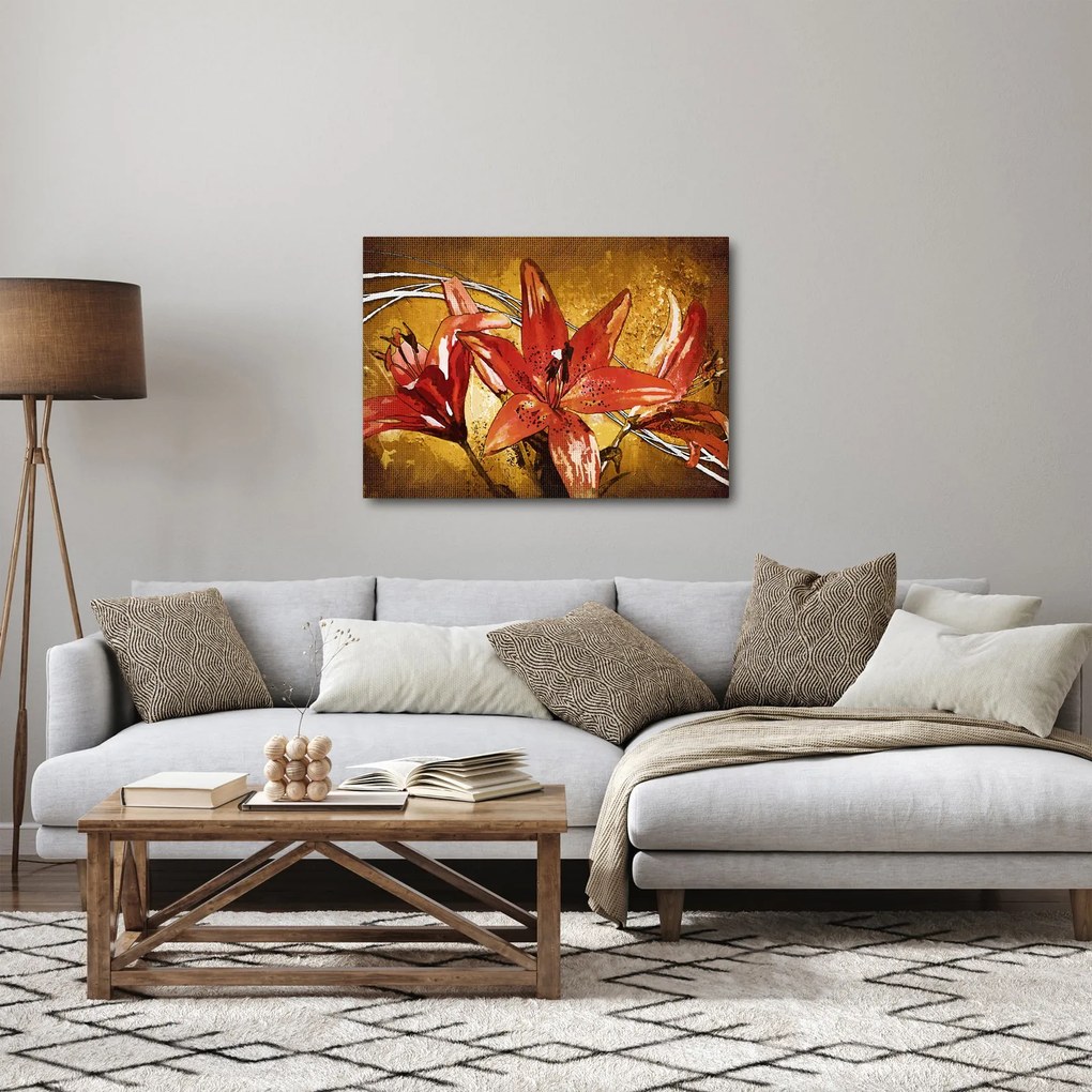 Kép a liliomvirágokról (70x50 cm)
