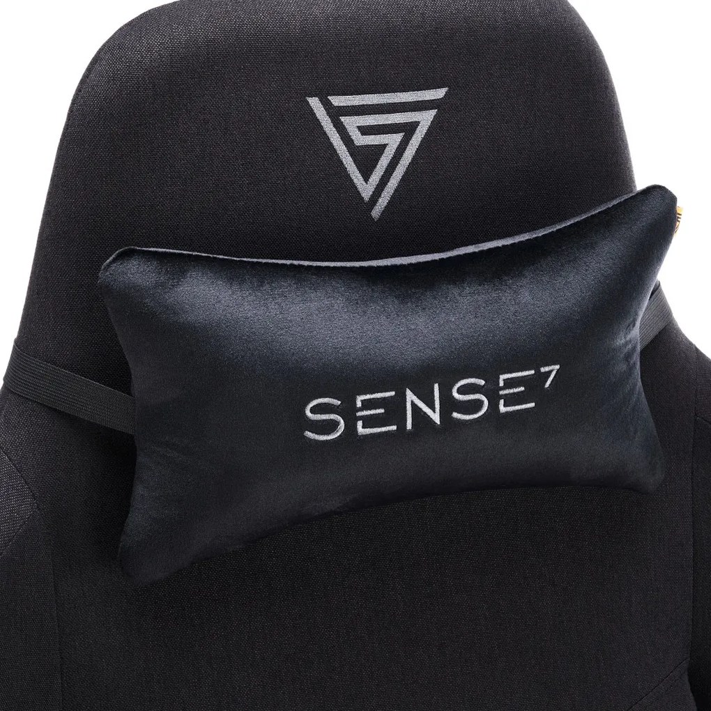 Gamer szék SENSE7 Spellcaster Senshi Edition nagy méret XL fotel, fekete szövet