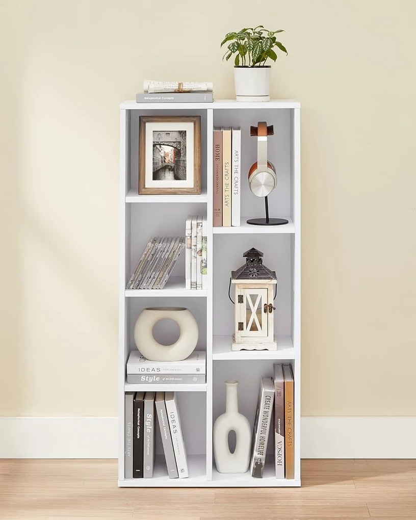 Könyvespolc ENGINE 50x24x106 cm fehér