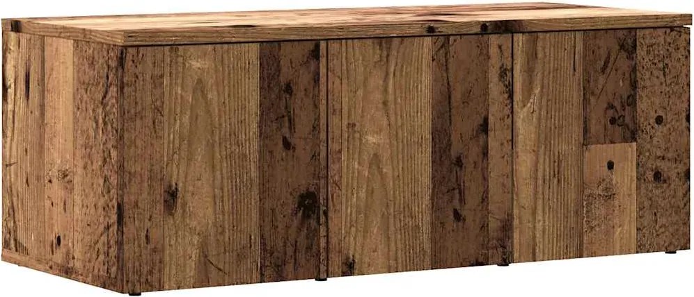 vidaXL TV szekrény Régi fa 80x34x30 cm Gépelt fa