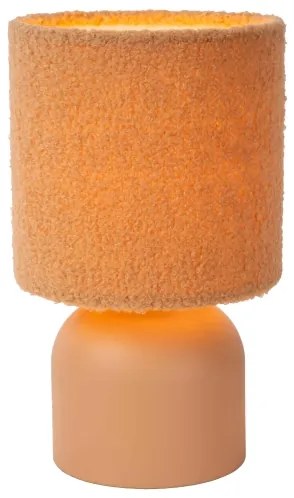 Lucide 10516/01/44 - Asztali lámpa WOOLLY 1xE14/40W/230V narancs