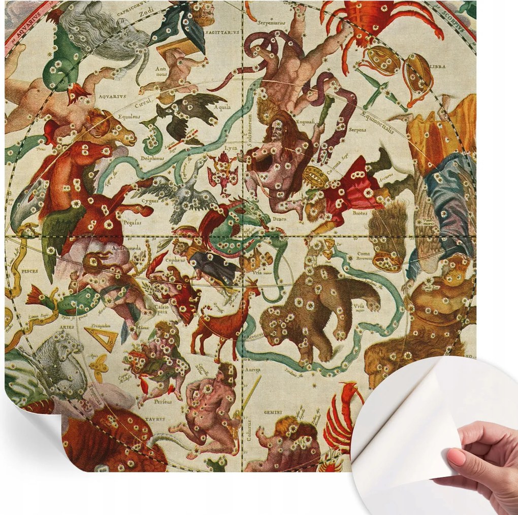 Modern öntapadós fotótapéta Mosható Csillag kompozíciók 250x250 cm