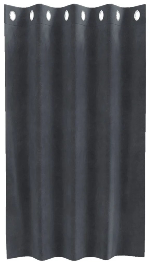 Függönyök függönyökkel 2 pcs Világosszürke 140 x 140 cm Bársony