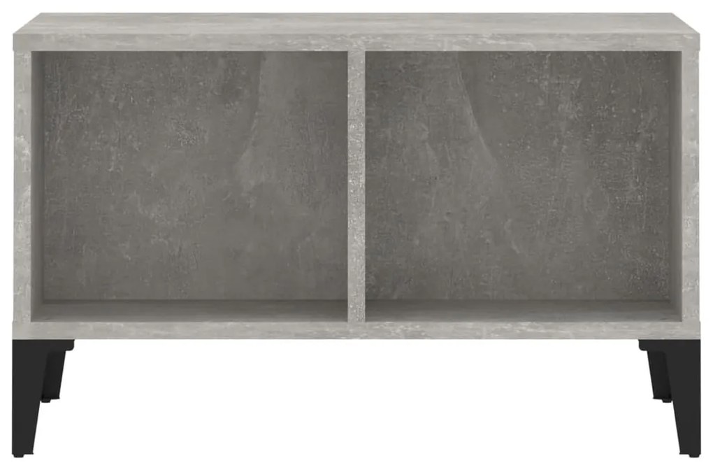Betonszürke szerelt fa dohányzóasztal 60 x 50 x 36,5 cm