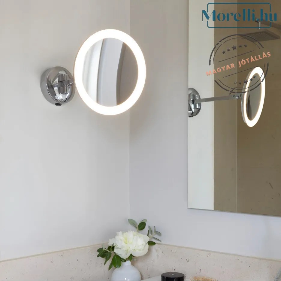 Ledes Tükör Fekete Mascali Round LED ASTRO 1373001