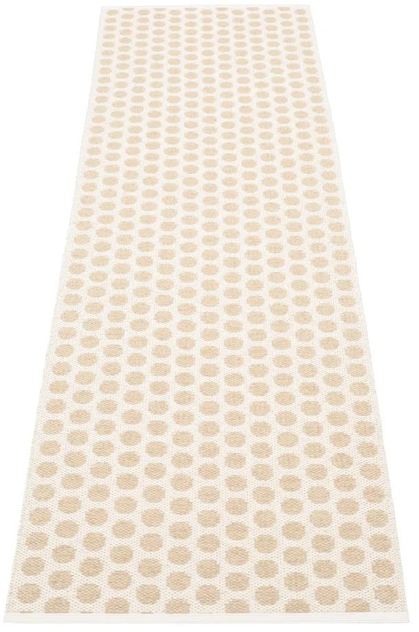 Bézs-krémszínű kültéri-beltéri futószőnyeg 70x250 cm Noa Beige Vanilla – Pappelina