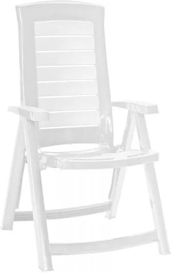 ALLIBERT ARUBA dönthető műanyag kerti szék, fehér 140256 (17180080)