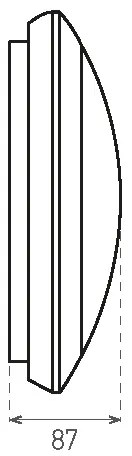 LED Kültéri mennyezeti lámpa érzékelővel RENO LED/16W/230V IP66 fehér