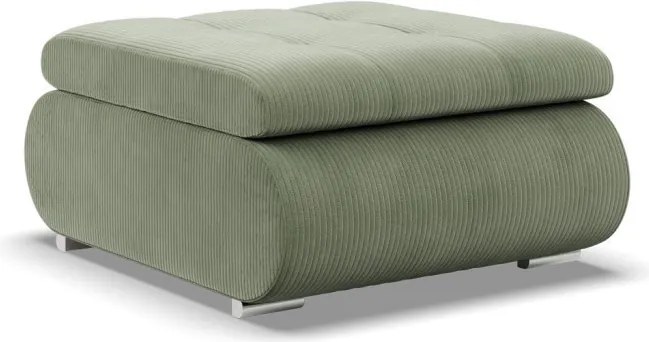 Tokio puff, kordbársony, zöld