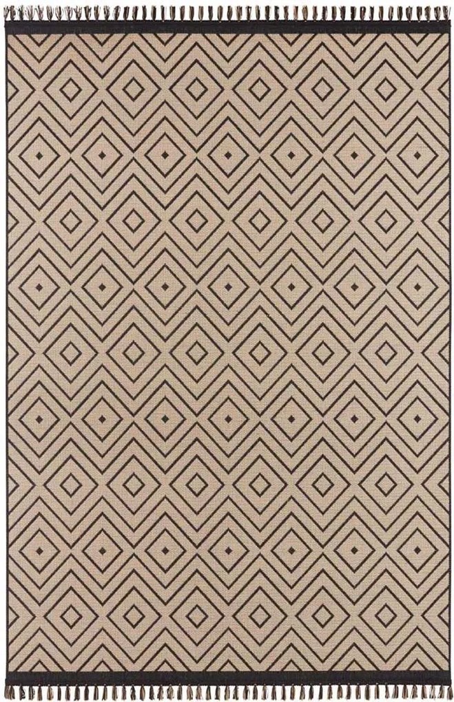 Kültéri szőnyeg teraszra 80x150cm, zsinóros, lapos szövésű, szizál típusú