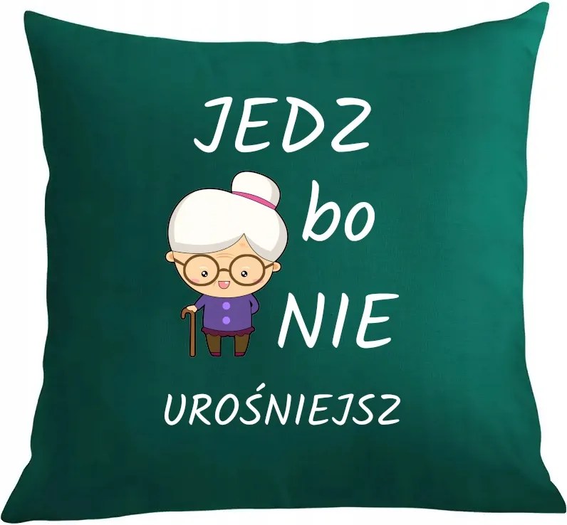 Párna párnahuzat Klasszikus Nagymama egyél, mert nem fogsz megnőni Nagymama napja