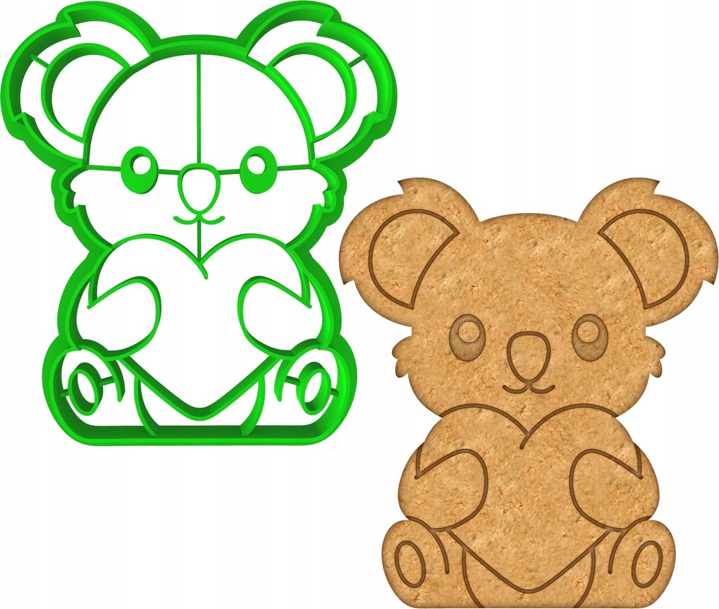 Mézeskalács lyukasztó Nagymama Napja Nagypapa Valentin nap Szív 8,5cm