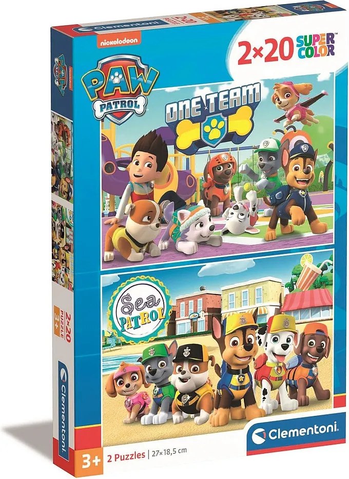 Mancs Őrjárat Sea 2x20 db-os puzzle Clementoni