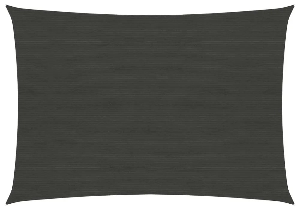 antracitszürke HDPE napvitorla 160 g/m² 2,5 x 3,5 m