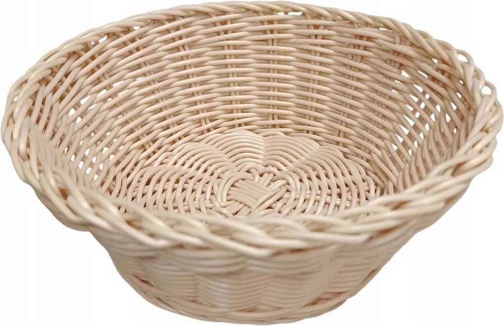 Kerek kosár 20 cm Sino krémszínű