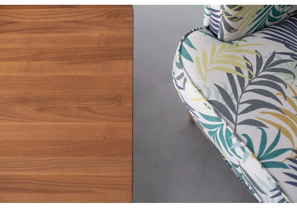 Contrast Tetra kőrisfa dohányzóasztal, 110 x 110cm - Ragaba