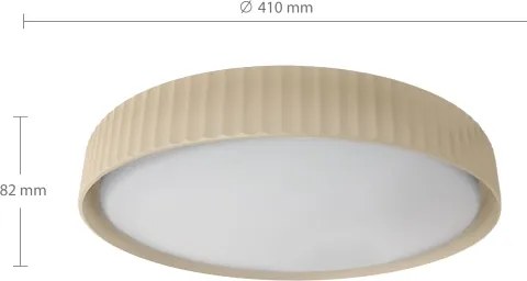 Brilagi - LED dimmelhető mennyezeti lámpatest LUCIA LED/48W/230V Ø 41 cm bézs + távirányítóval