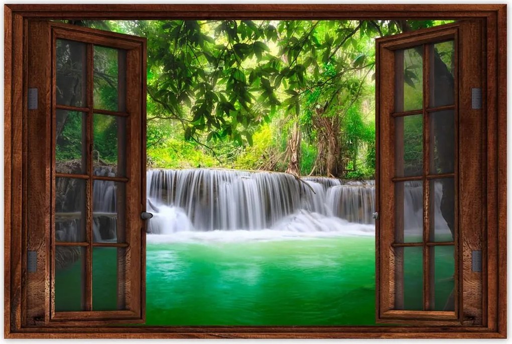 Poszterek 120x80 Vízesés Thaiföldön