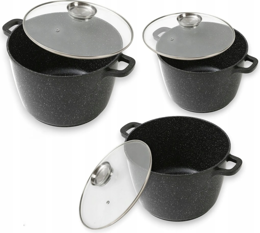 Masterpan Edénykészlet – 3 Db 7L 10L 14L Fedővel