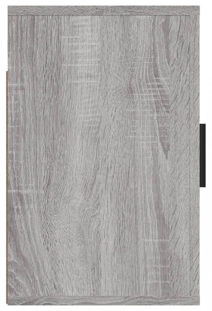 2 db szürke sonoma falra szerelhető éjjeliszekrény 50x30x47 cm