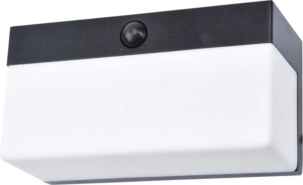 LUTEC 6941502330 FRAN Fali Lámpa Mozgásérzékelővel Fekete LED IP44