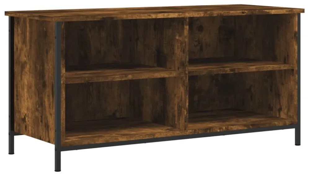 füstös tölgy színű szerelt fa TV-szekrény 100x40x50 cm