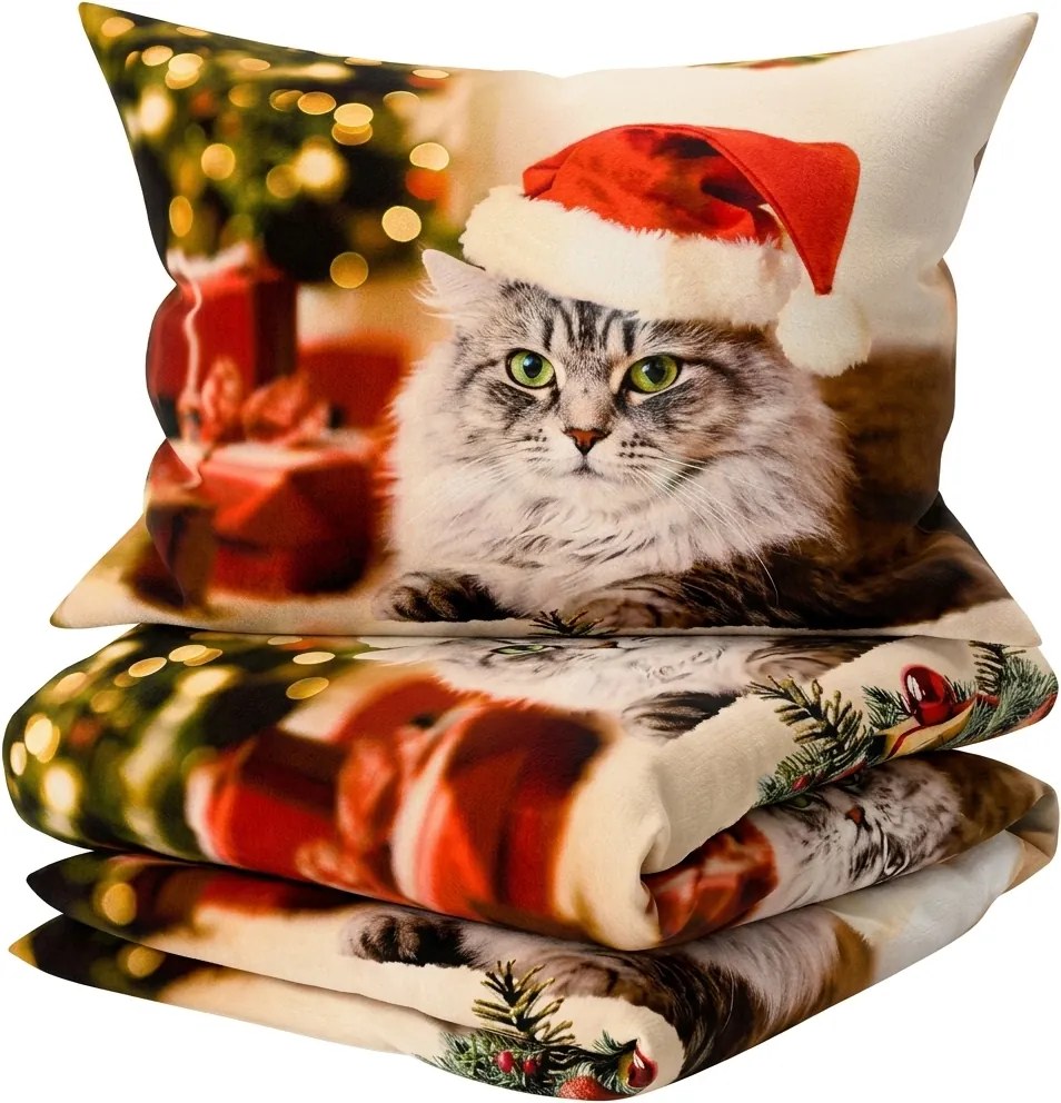 3D Pamut ágynemű MAGIC PAWS színes + párnahuzat 40x50 cm ajándékba Ágyneműhuzat mérete: 70 x 90 cm | 140 x 200 cm