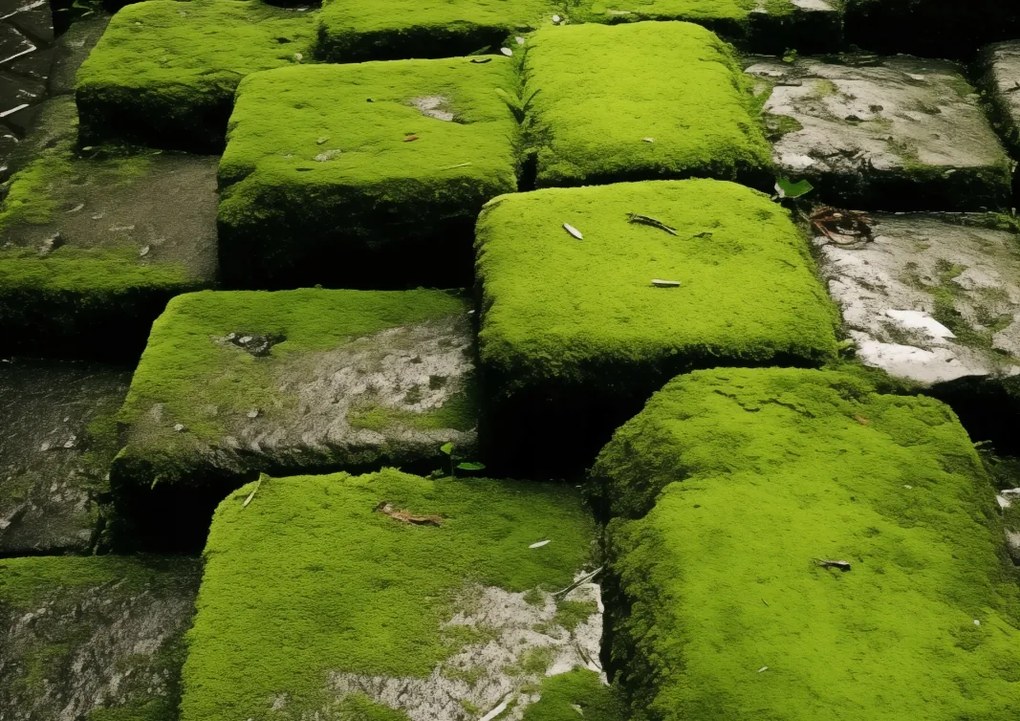 Poszter 42x29,7cm Zöld Mozaik