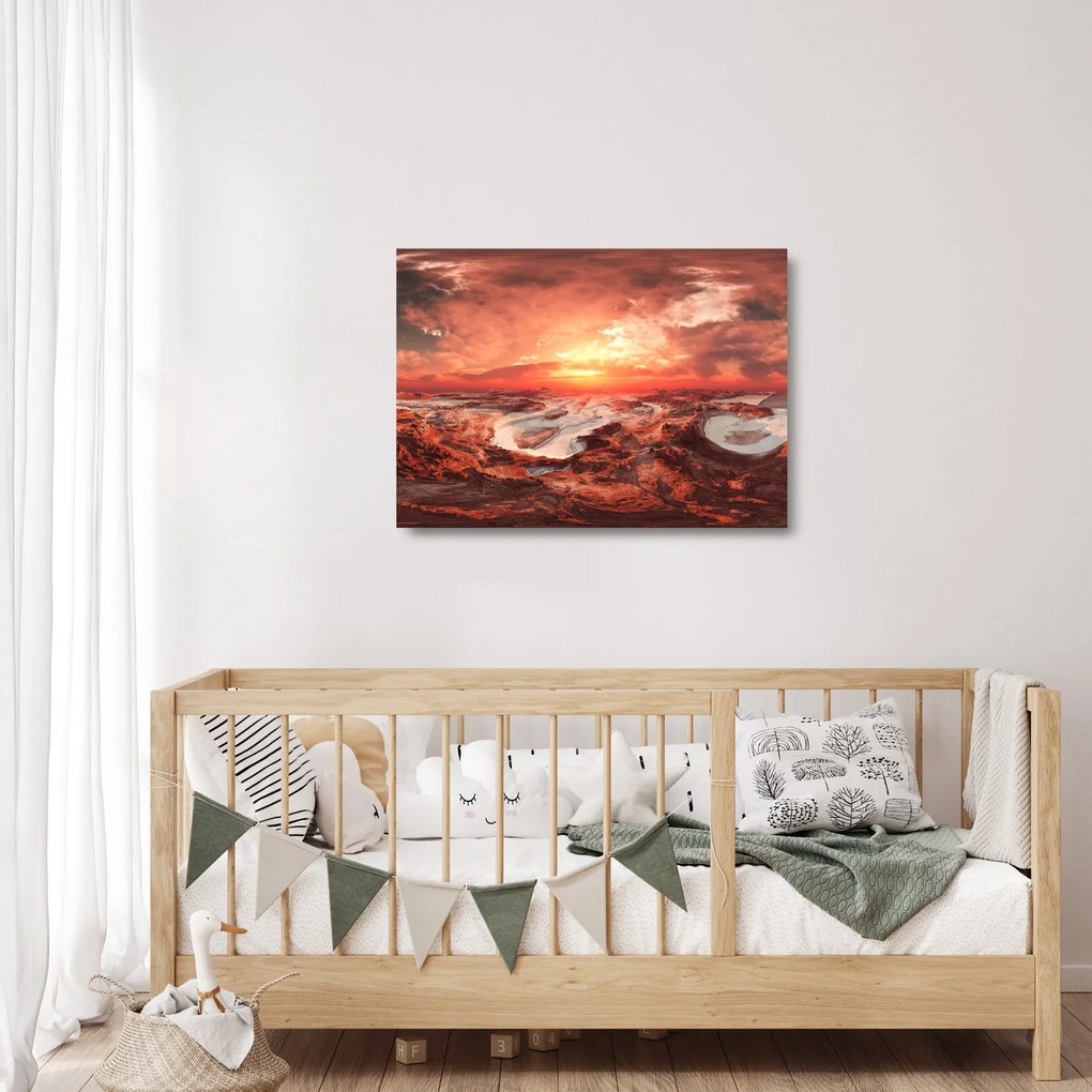 Üveg kép - Mars (70x50 cm)