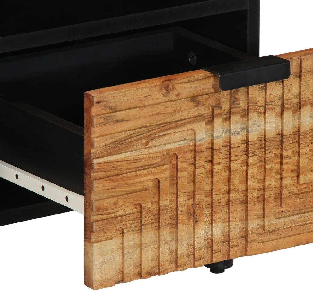 TV Szekrény 100x33,5x46 cm Tömör Akácfából