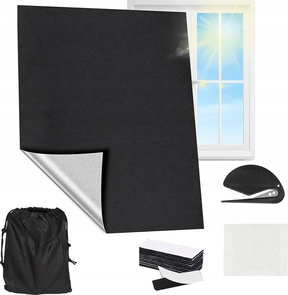 Hordozható Sötétítő Roló 300 CM X 145 CM Árnyékolás Hálószobába