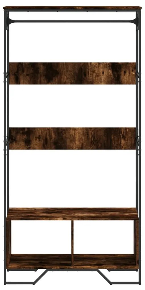 tölgy színű szerelt fa ruhásszekrény 90 x 50 x 180 cm