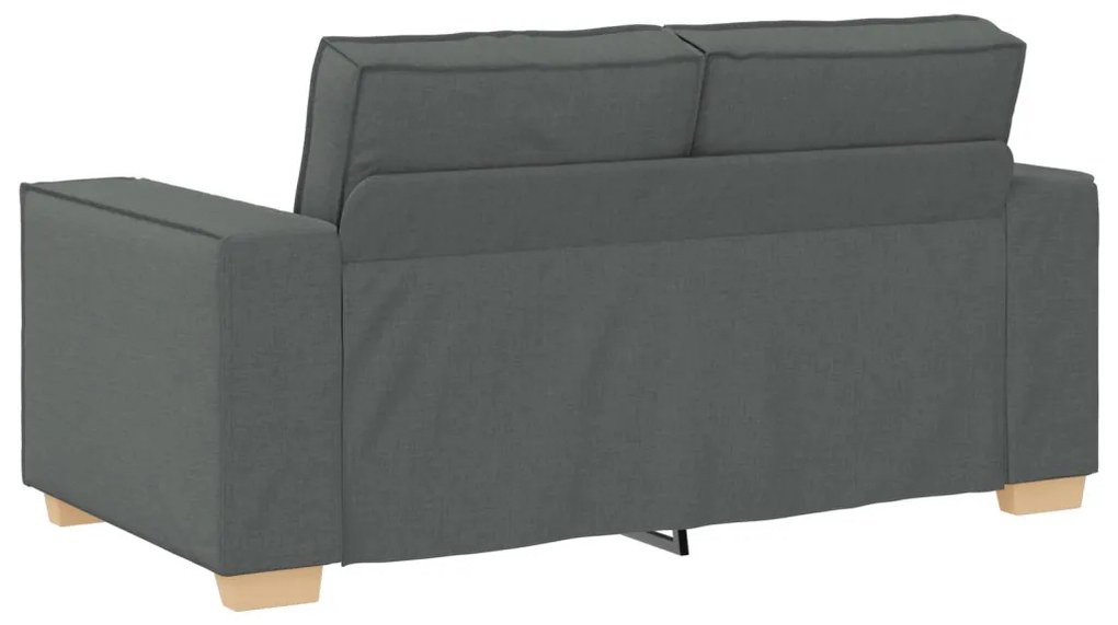 vidaXL Kanapé 3 pcs Sötétszürke Lábbal kevert anyag