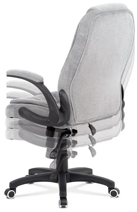 Ezüst Szövet Irodai Főnöki Szék, Szinkron Mechanikával.