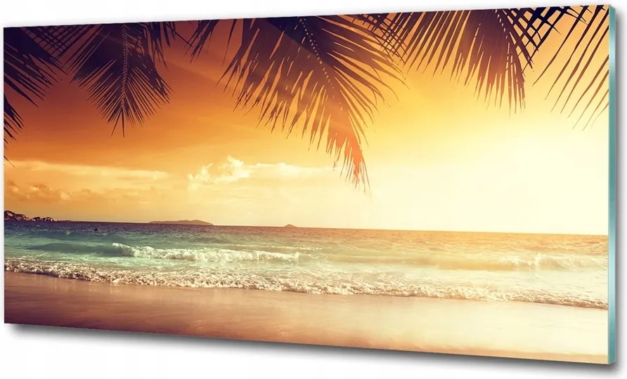 Fotó üvegkép Bacska a völgyben 125x50