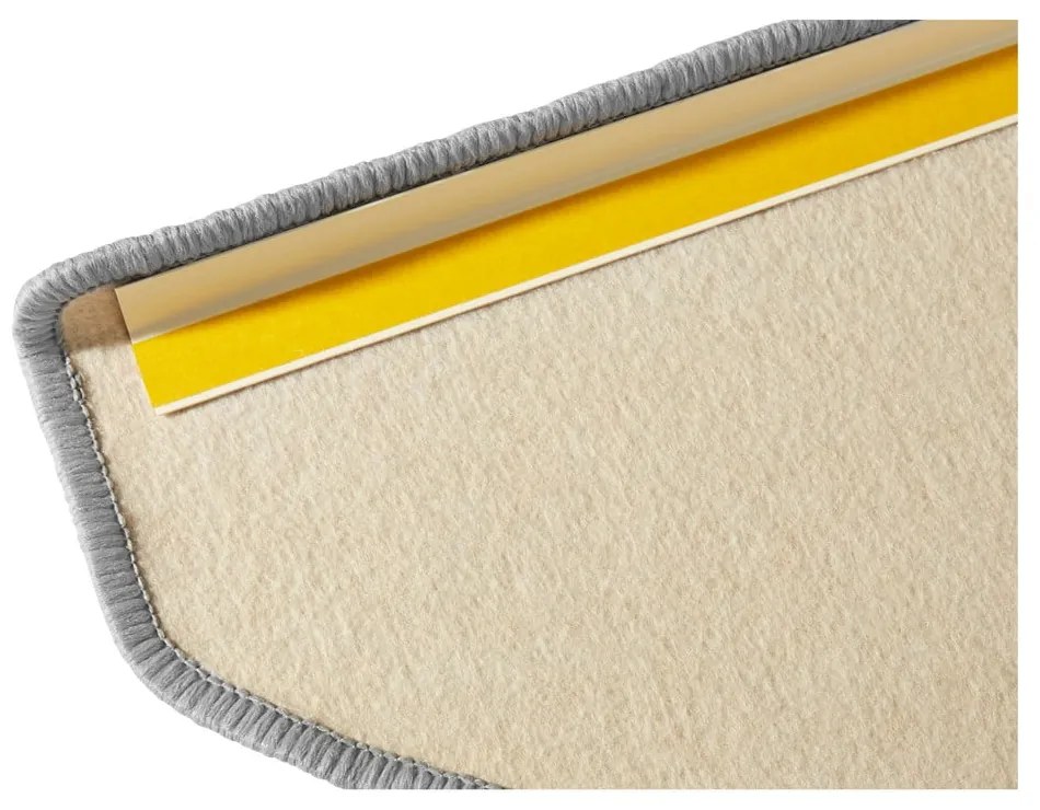 Szürke öntapadós lépcsőszőnyeg szett 15 db-os 23x65 cm Fancy – Hanse Home