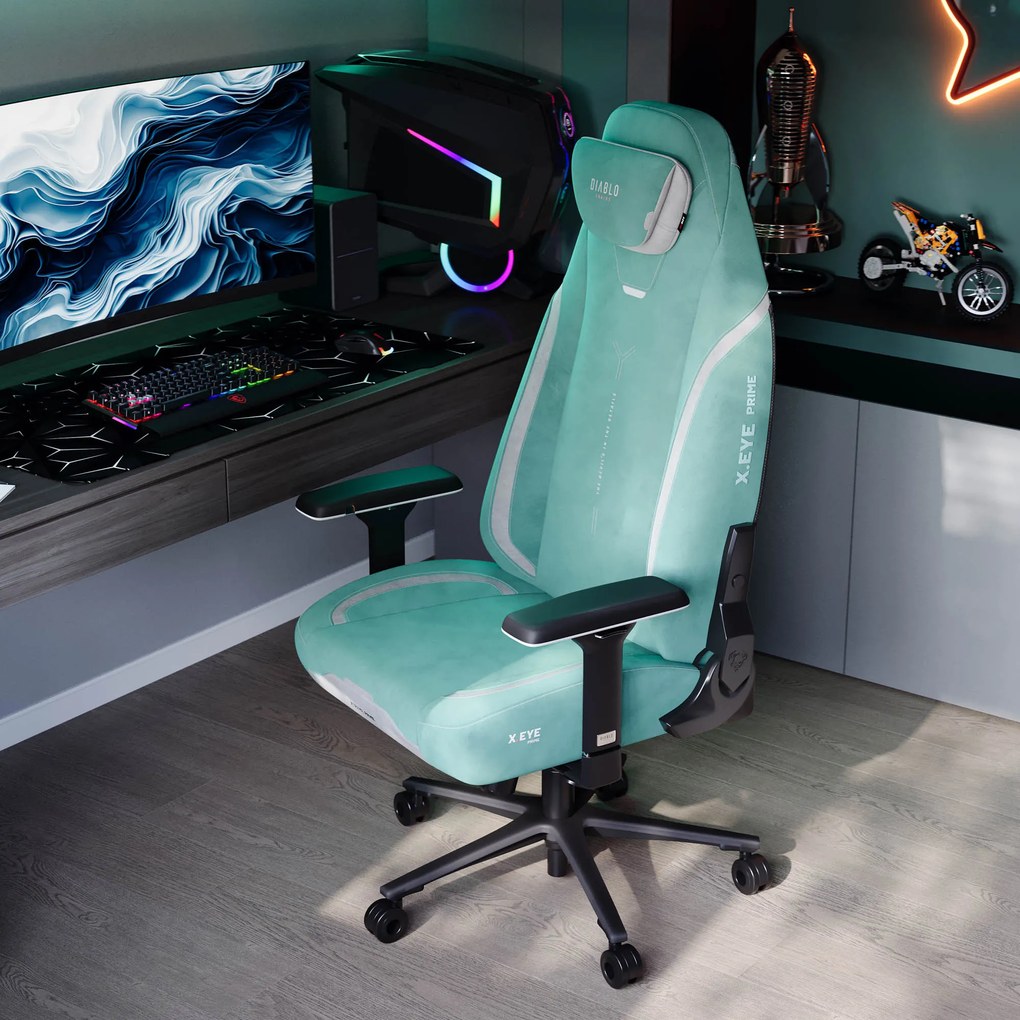 Gamer szék Normal Size menta-fekete: Diablo X-Eye Prime Mystic Mint