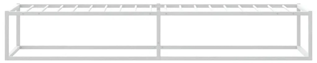 ágykeret matrac nélkül Fehér 100x200 cm fém ágykeret