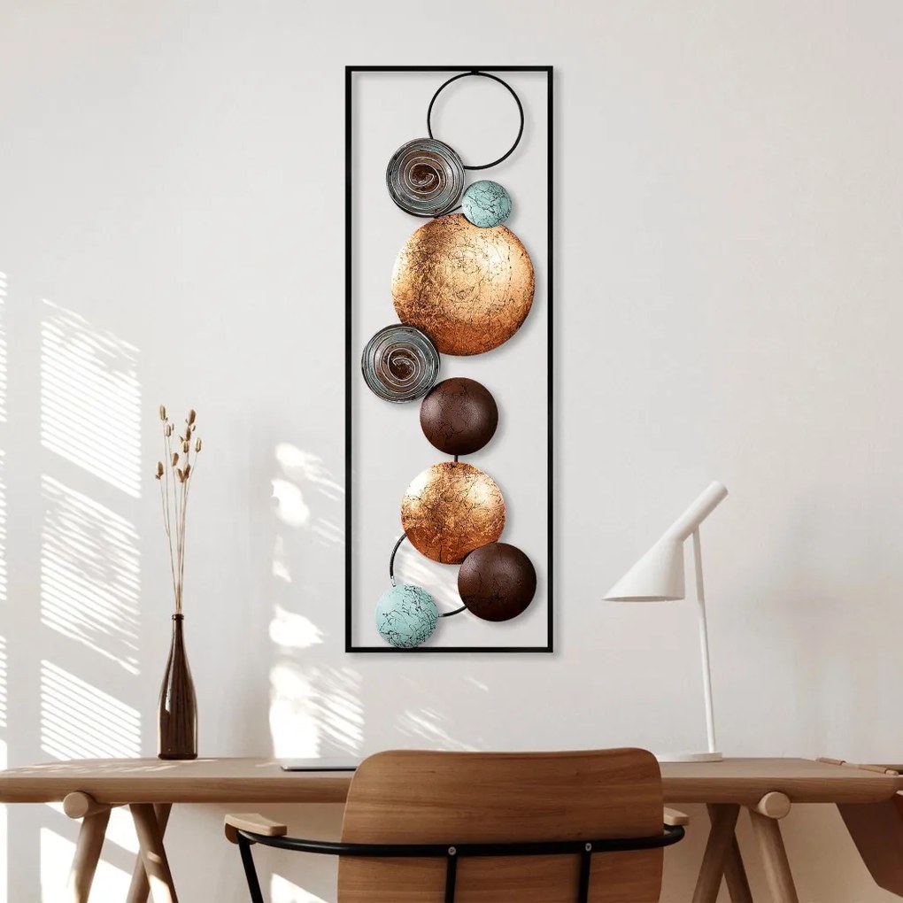 Textured fém fali dekoráció, 32 cm – TR891TNL2404