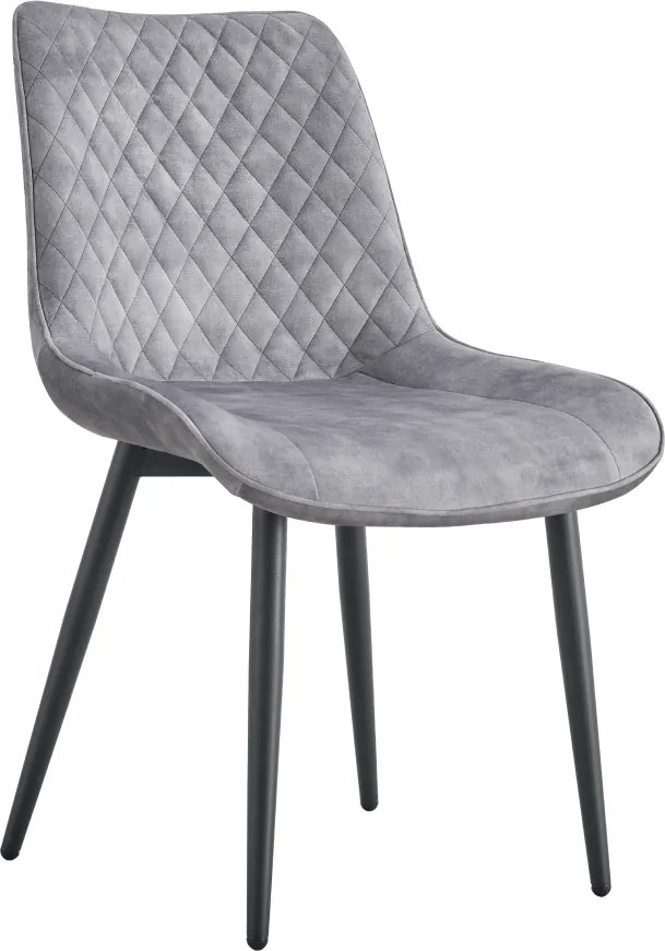 Étkezőszék, világosszürke/fekete, ZAINA TYP 1