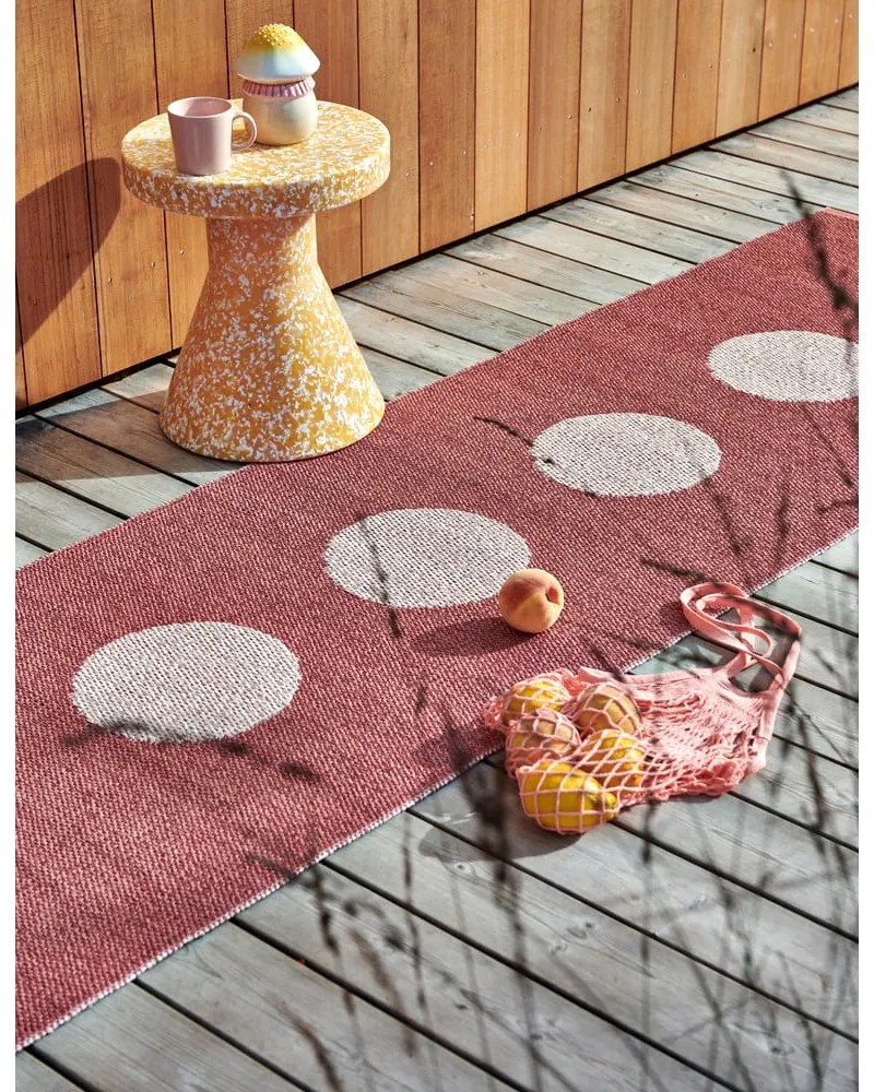 Világospiros kültéri-beltéri szőnyeg 70x50 cm Vera Pop Blush – Pappelina