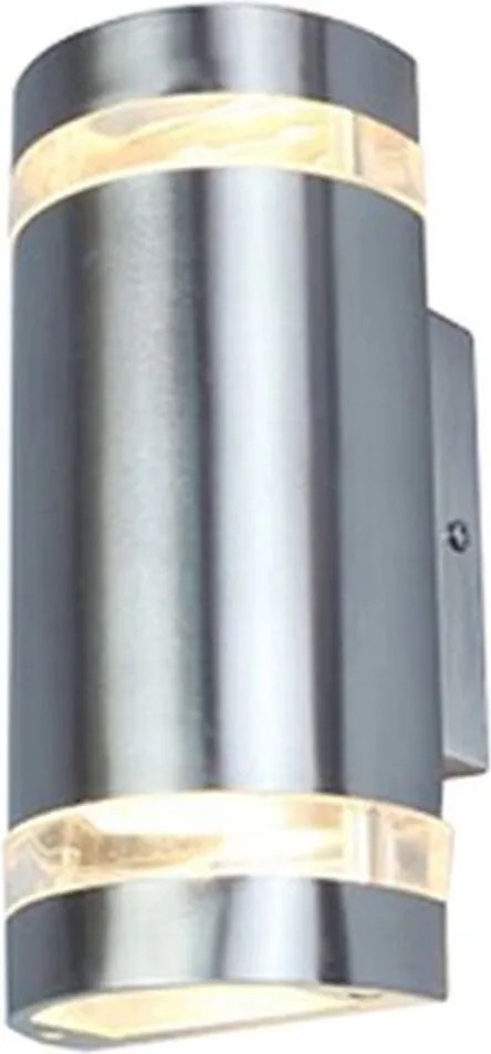 LUTEC 5604021001 FOCUS Modern Kültéri Fali Lámpa Ezüst GU10 IP44