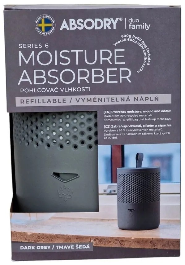 Everbrand Nedvességelnyelő Absodry Duo Family Bag6-sorozat, 50 m3-ig, szürke