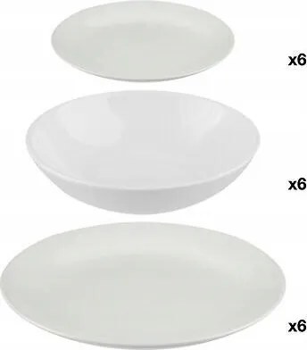 Colorama étkészlet 18 részes fehér