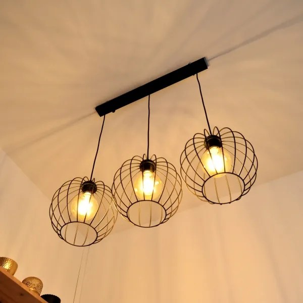 MERCURE LED csillár 3xE27/15W/230V, kábelre szerelhető