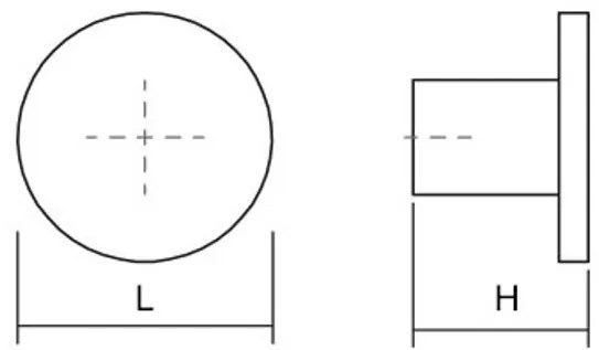 Fogas  Viefe COMO gomb, fém, fényes vörösréz EI