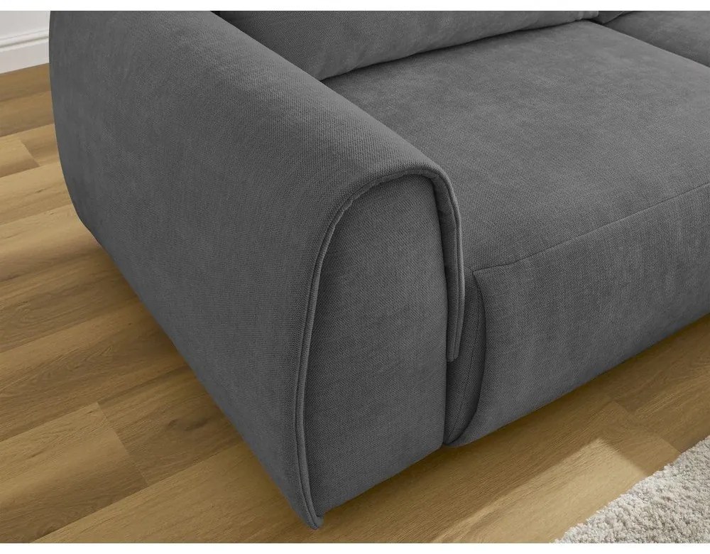 Szürke sarokkanapé Aden – Bobochic Paris